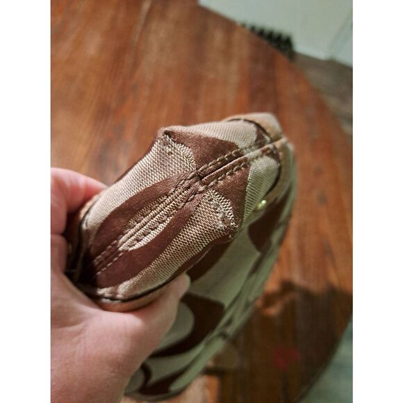 Coach Carly Slim Signature Brown Tan Hobo Purse Handbag E0873-12873 - Picture 10 of 10